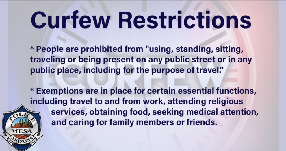 Curfew Restrictions