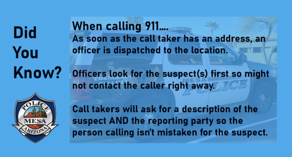 When Calling 911….